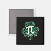 Aimant Shamrock Pi Day Mignonne St. Patrick's Day et Math (Recto/Verso)