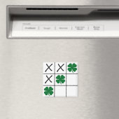 Aimant Shamrock Tic Tac Toe (In Situ (Lave-vaisselle))