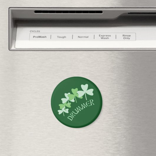 Aimant Shamrocks de batteur décrit vert (In Situ (Lave-vaisselle))
