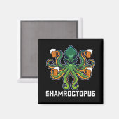 Aimant Shamroctopus Octopus Lover St Patrick's Day (Recto/Verso)