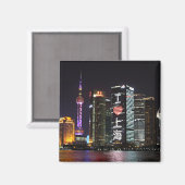 Aimant Shanghai la nuit (Recto/Verso)