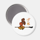 Aimant shaolin de fer bunny kwan dao (Recto/Verso)