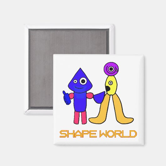 Aimant Shape World (Recto/Verso)