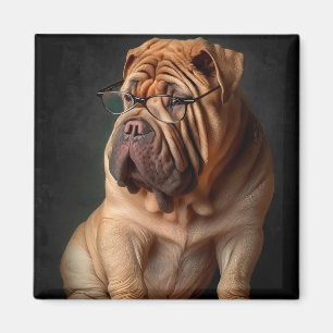 Aimant Shar Pei Intelligent Chien avec Création de Livre