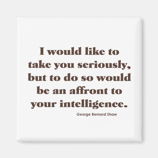 Aimant Shaw sur le renseignement (Devant)