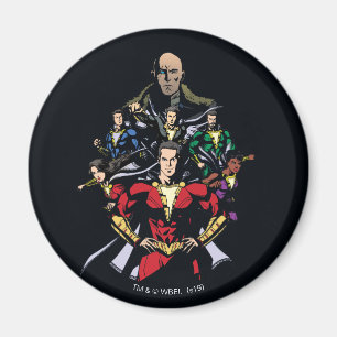 Aimant SHAZAM ! famille de   Shazam contre Dr. Sivana