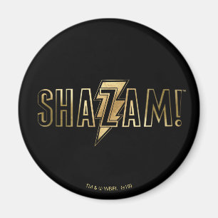 Aimant SHAZAM ! logo d'or de