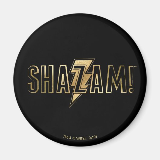 Aimant SHAZAM ! | Logo Or (Devant)