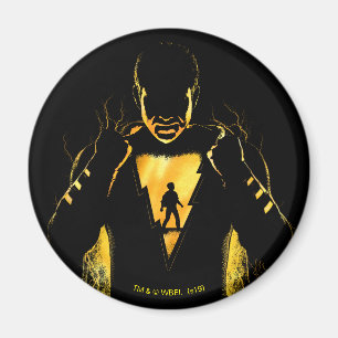 Aimant SHAZAM ! Shazam et silhouette de foudre de Billy