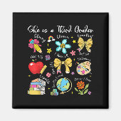 Aimant She Is A Third Grader Bible Verses Back To School  (Devant)