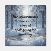 Aimant She Stopped Apologizing - Affirmation Quotes (Devant)