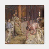 Aimant Shear the Rams (Australian Art) (Tom Roberts) (Devant)