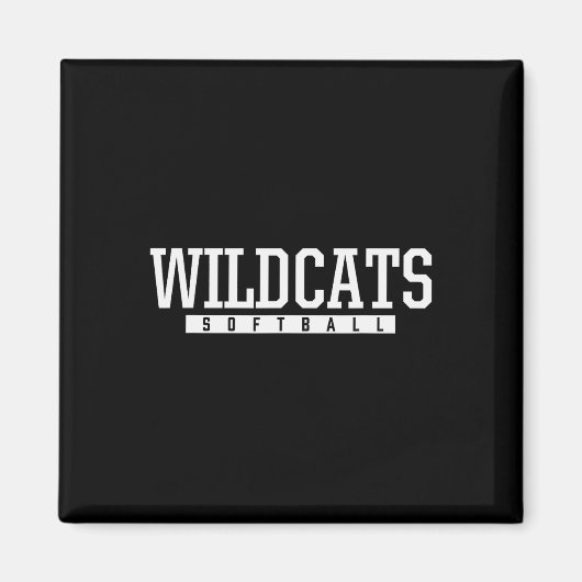 Aimant Shelby County Wildcats Softll Lycée (Devant)