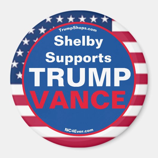 Aimant Shelby Support Réfrigérateur TRUMP VANCE (Devant)