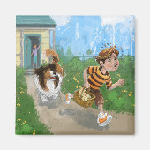 Aimant Sheldon et Davie Adventure (Devant)