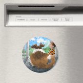 Aimant Sheldon et Davie Relaxing (In Situ (Lave-vaisselle))