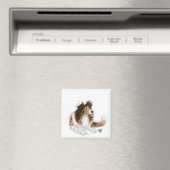 Aimant Sheldon le Sheltie (In Situ (Lave-vaisselle))