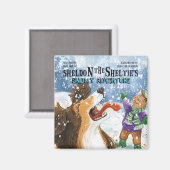 Aimant Sheldon le Sheltie (Recto/Verso)