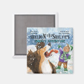 Aimant Sheldon le Sheltie (Recto/Verso)