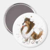 Aimant Sheldon the Sheltie (Recto/Verso)
