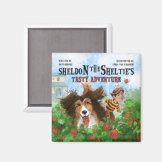 Aimant Sheldon the Sheltie (Recto/Verso)