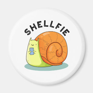 Aimant Shellfie Fundy Snail Selfie Pun