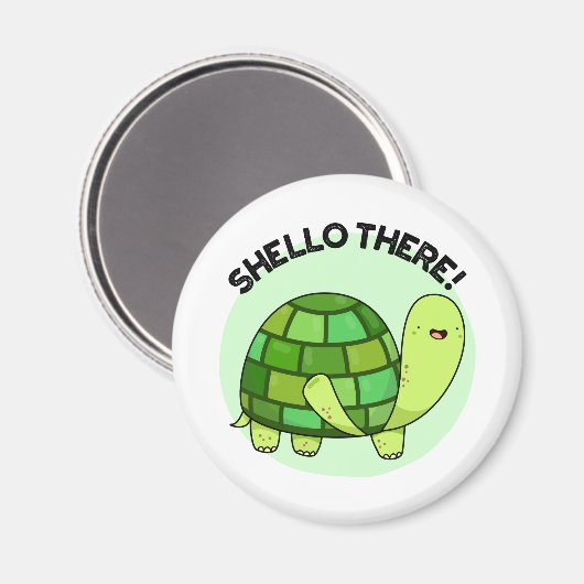 Aimant Shello There Funny Tortoise Pun (Recto/Verso)