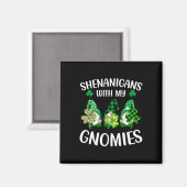 Aimant Shenanigans Avec Mes Gnomies Shamrock St Patrick's (Recto/Verso)