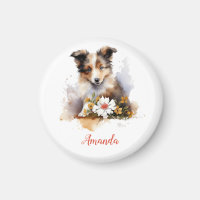 Shetland Sheepdog Chiot Pet Aquarelle