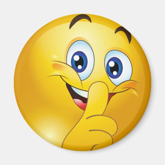 Aimant Shh émoji (Devant)