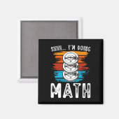 Aimant Shhh I’m Doing Math Fitness Exercice d’haltérophil (Recto/Verso)