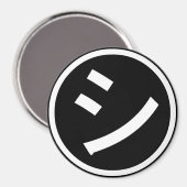 Aimant ㋛ Shi Kana Katakana Smiling Emoji / Emoticon (Recto/Verso)