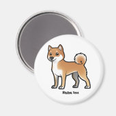 Aimant shiba inu (Recto/Verso)