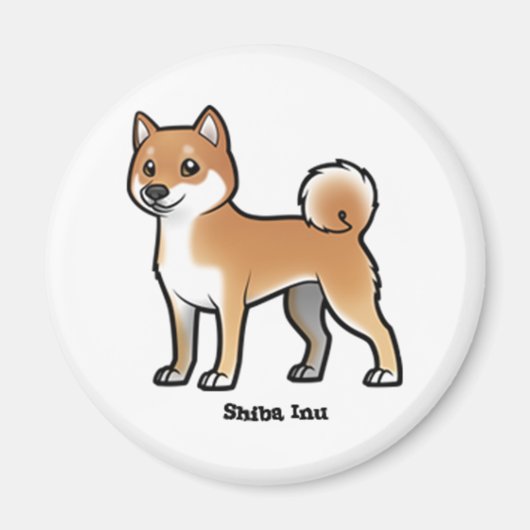 Aimant shiba inu (Devant)
