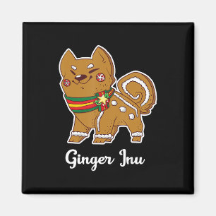 Aimant shiba inu Don de chien pour Noël