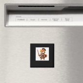Aimant Shiba Warrior #1 Sticker à épée (In Situ (Lave-vaisselle))