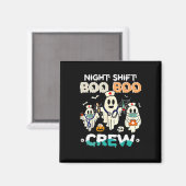 Aimant Shift Boo Boo Équipage Infirmière Ghost Infirmière (Recto/Verso)
