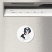 Aimant Shih Tzu Noir & Blanc (In Situ (Lave-vaisselle))
