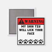 Aimant Shih Tzu Va Tirer Ton Visage (Recto/Verso)