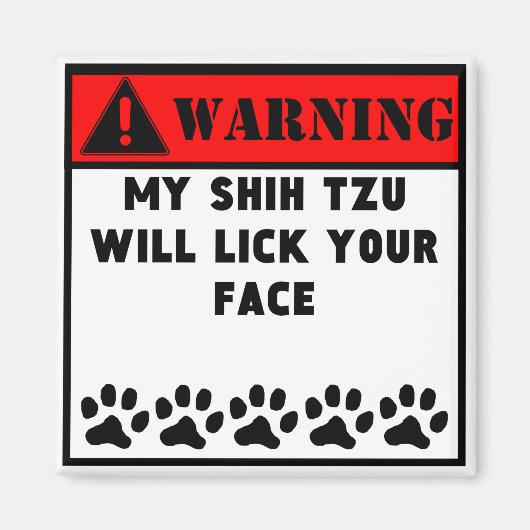 Aimant Shih Tzu Va Tirer Ton Visage (Devant)