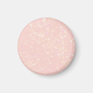 Aimant Shimmer rose vif - Ajouter du texte, Monogramme co