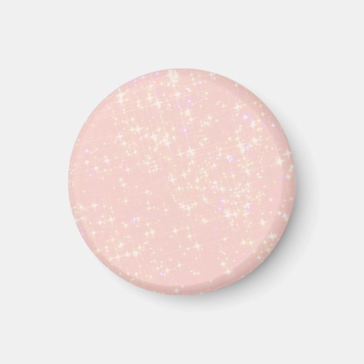 Aimant Shimmer rose vif - Ajouter du texte, Monogramme co (Devant)