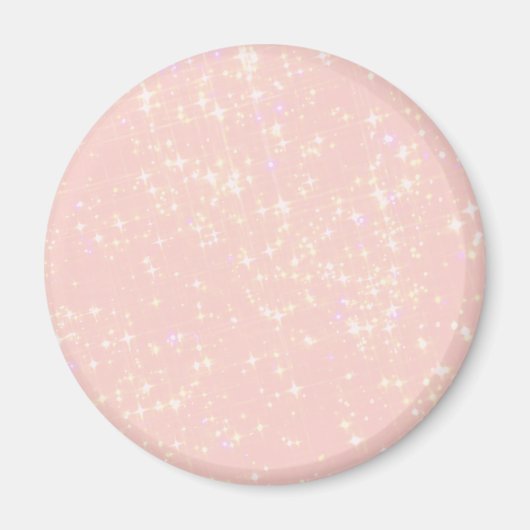 Aimant Shimmer rose vif - Ajouter du texte, Monogramme co (Devant)