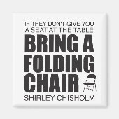 Aimant Shirley Chisholm Chaise pliante (Devant)