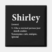 Aimant Shirley Name Definition Funny D  (Devant)