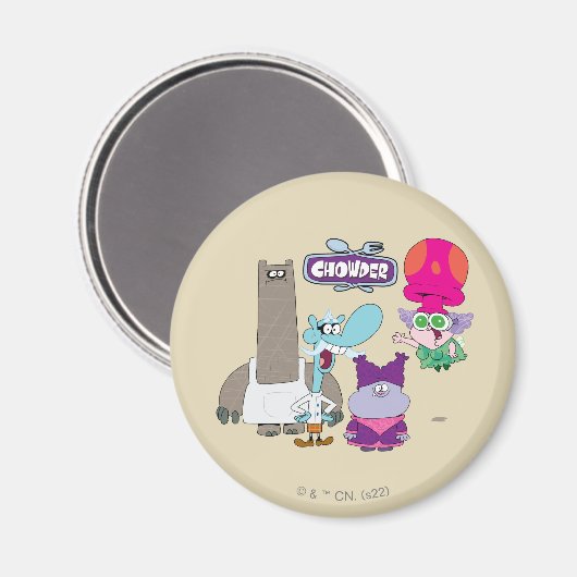 Aimant Shnitzel, Mung, Chowder et Truffes (Recto/Verso)