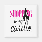 Aimant Shopping Est Mon Cardio Graphic Print (v1) (Devant)