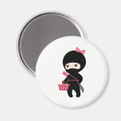 Aimant Shopping Ninja Girl (Recto/Verso)