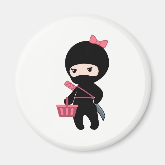 Aimant Shopping Ninja Girl (Devant)