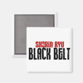 Aimant Shorin Ryu Black Belt Karate (Recto/Verso)